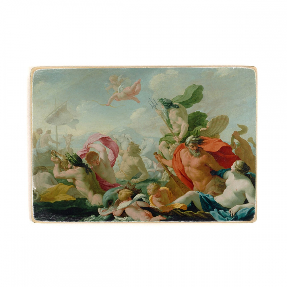 

Деревянный постер Искусство Eustache Le Sueur (French - Marine Gods Paying Homage to Love А2
