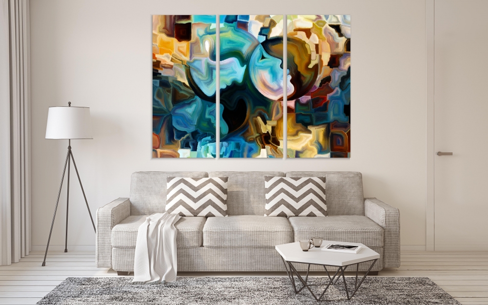 

Картина на холсте Модульные Модульная картина Colors Of The Mind Series 3 картины 40х80 см.