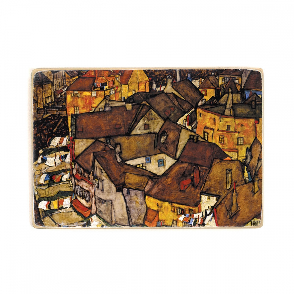 

Деревянный постер Искусство Egon Schiele - Krumau - Crescent of Houses (The small City V) А2