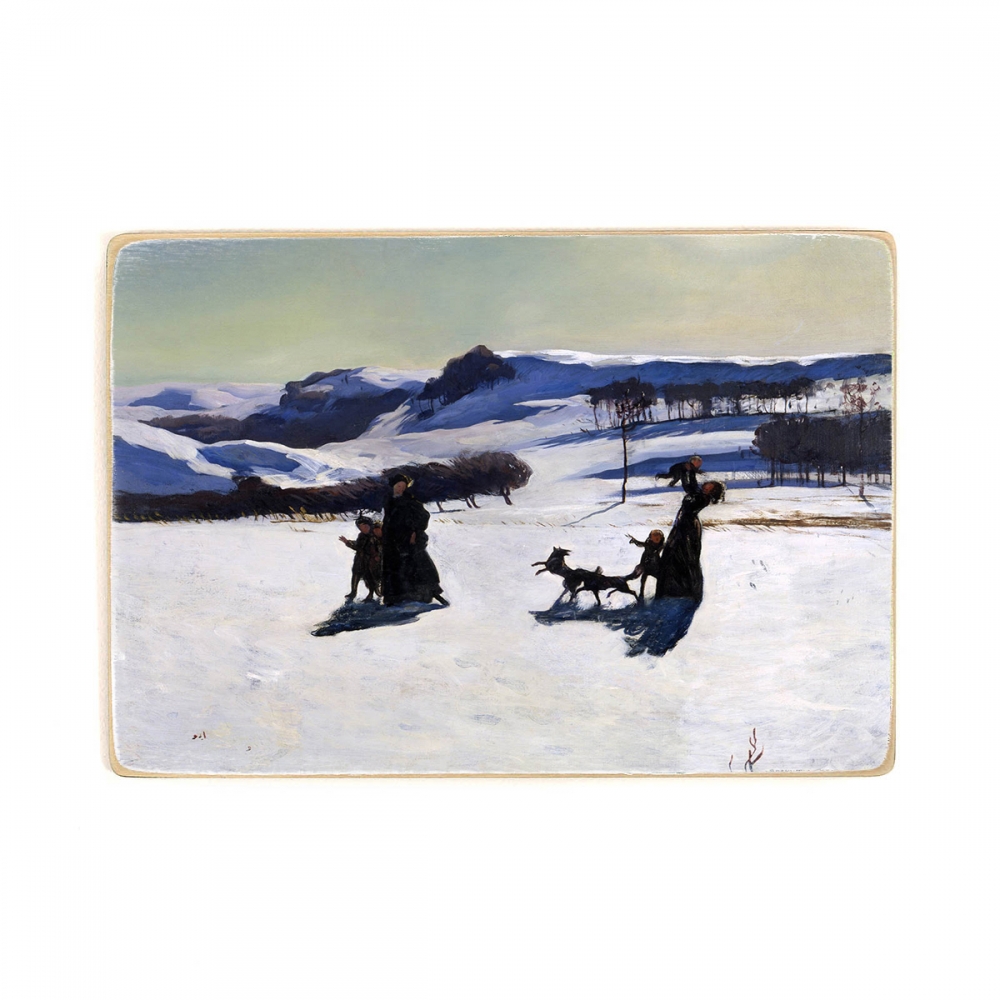 

Деревянный постер Искусство Rockwell Kent - Snow Fields (Winter in the Berkshires) А1