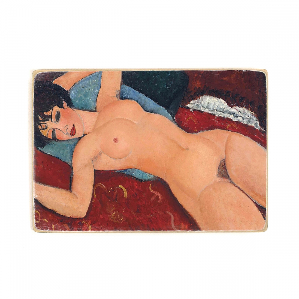 

Деревянный постер Искусство Modigliani - Nu couché (1917-1918) А2