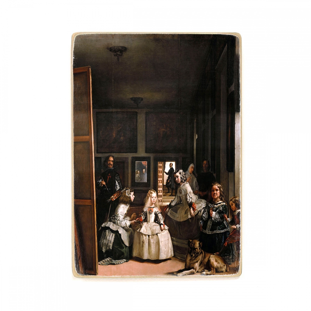 

Деревянный постер Искусство Las Meninas - Diego Velázquez (1656) А1