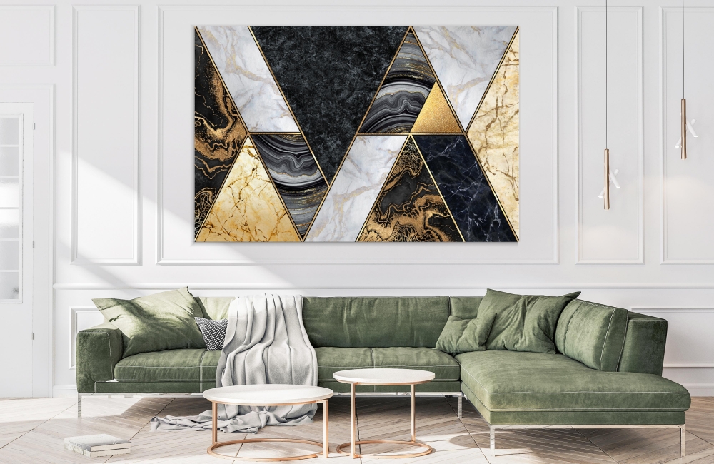

Картина на холсте Абстракция Geometric Marble Illustration 75х100 см.