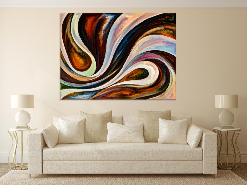 

Картина на холсте Абстракция Paint Flow 45х60 см.
