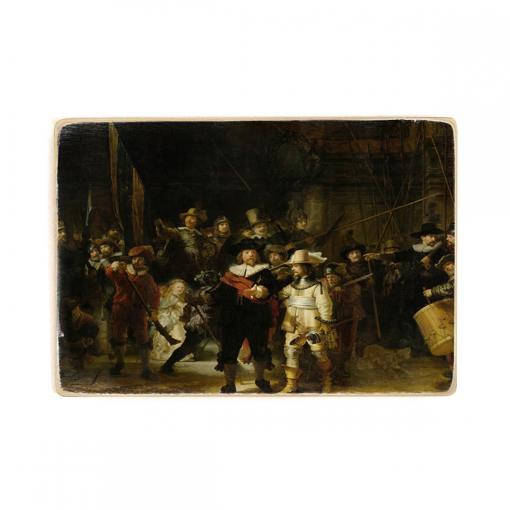 

Деревянный постер Искусство Rembrandt - The Night Watch А1