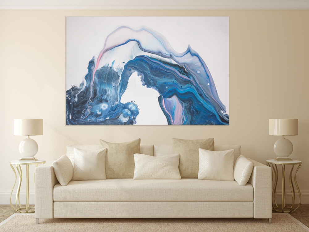 

Картина на холсте Абстракция Acrylic Paint Abstract 75х100 см.