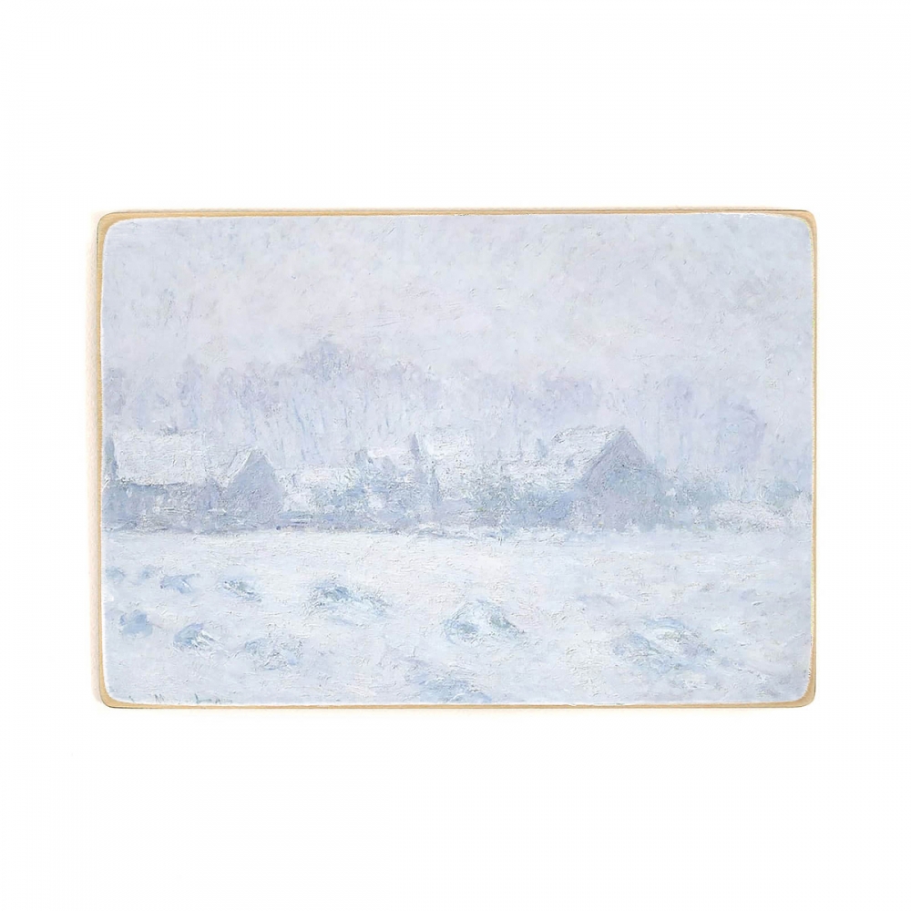 

Деревянный постер Искусство The effect of snow in Giverny - Claude Monet (1893) А2