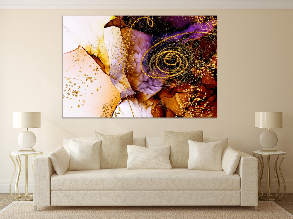 

Картина на холсте Абстракция Golden Ratio 110х150 см.