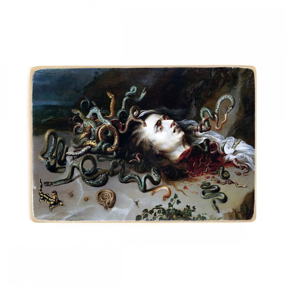 

Деревянный постер Искусство Head of Medusa - Peter Paul Rubens (1617-1618) А1