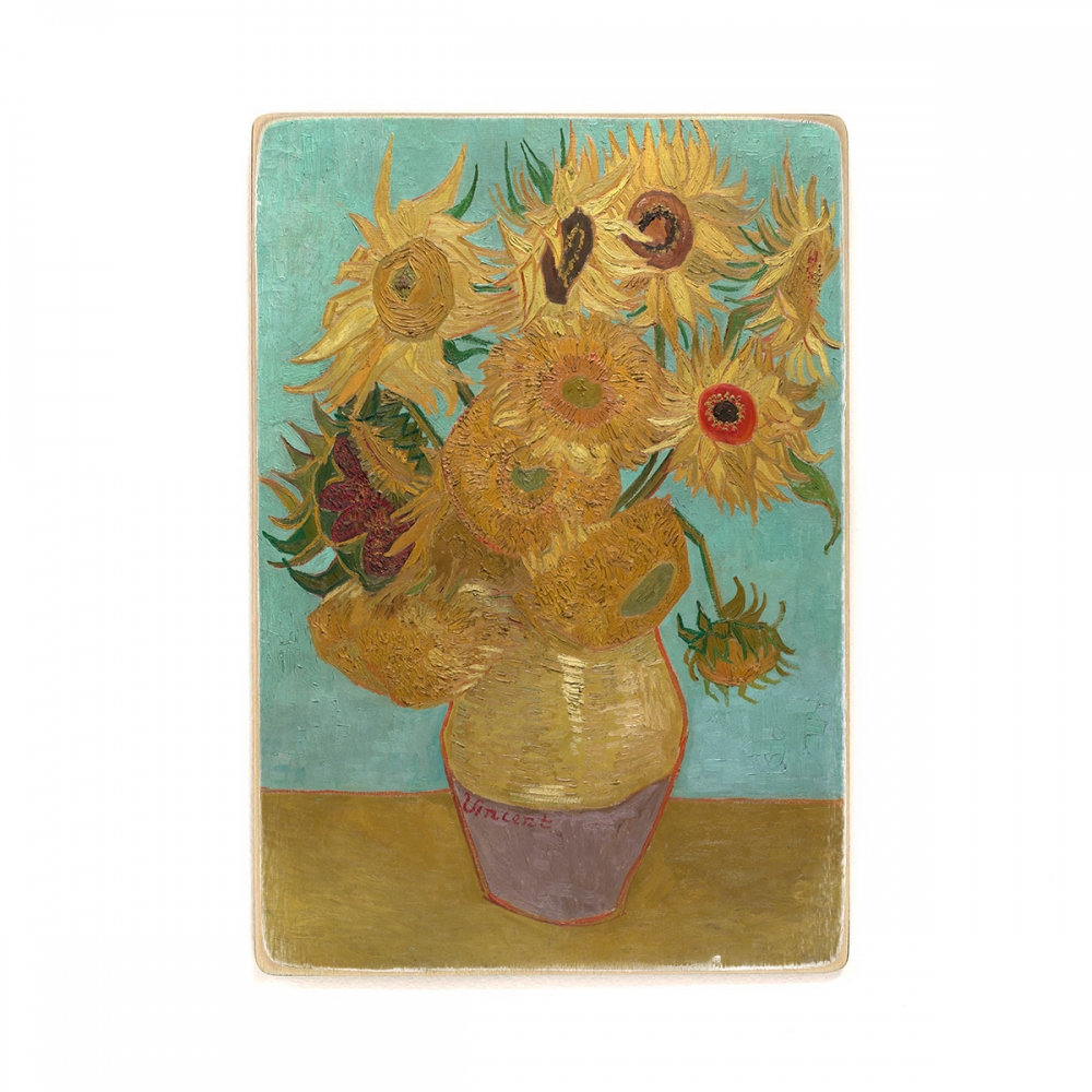 

Деревянный постер Искусство Vincent Willem van Gogh, Dutch - Sunflowers А1
