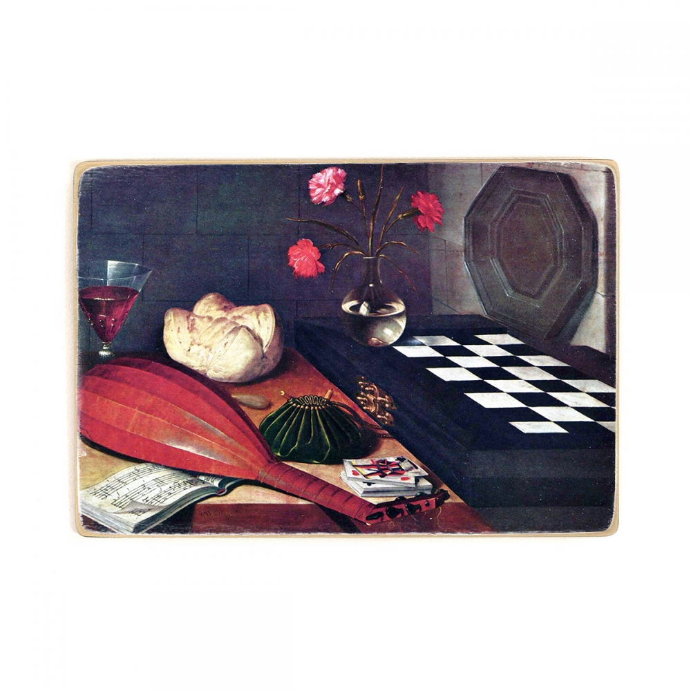 

Деревянный постер Искусство Lubin Baugin - Still-life with Chessboard (The Five Senses) (1630) А2