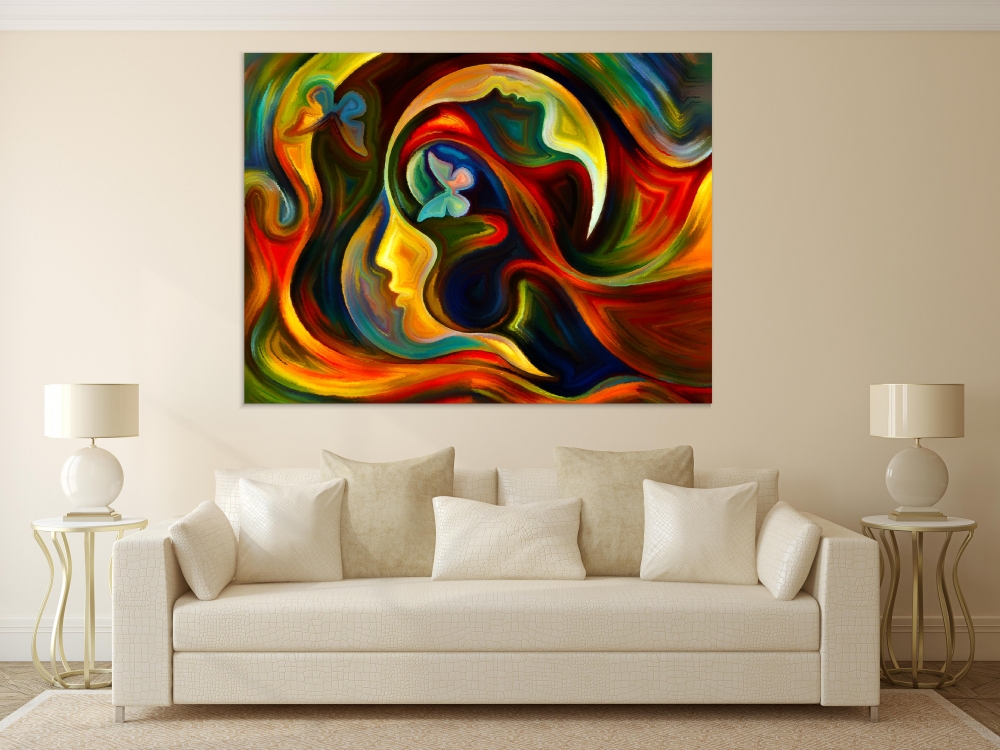 

Картина на холсте Абстракция Mind Series Colors 90х120 см.