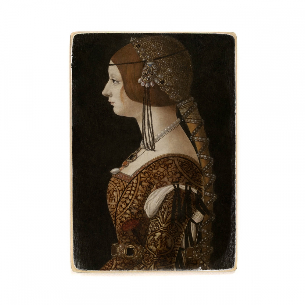 

Деревянный постер Искусство Ambrogio de Predis - Bianca Maria Sforza А2