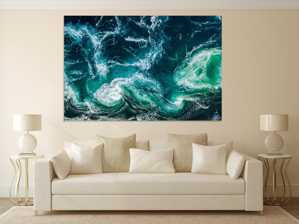 

Картина на холсте Абстракция Water Waves 45х60 см.