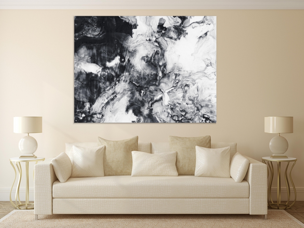 

Картина на холсте Абстракция Black And White Background 75х100 см.