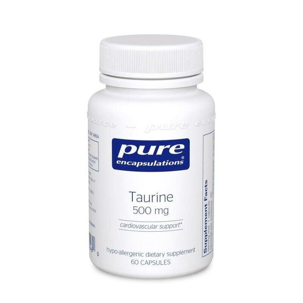 

Таурин Taurine Pure Encapsulations 500 мг 60 капсул (PE102)