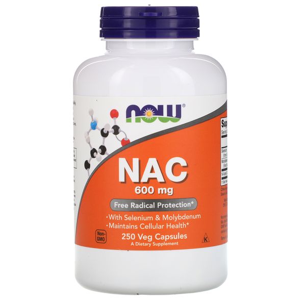 

Ацетилцистеин NAC N-Acetyl Cysteine Now Foods 600 мг 250 капсул (NF120)