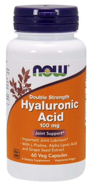 

Гиалуроновая кислота Hyaluronic Acid 2x Plus Now Foods 100 мг 60 капсул (NF225)