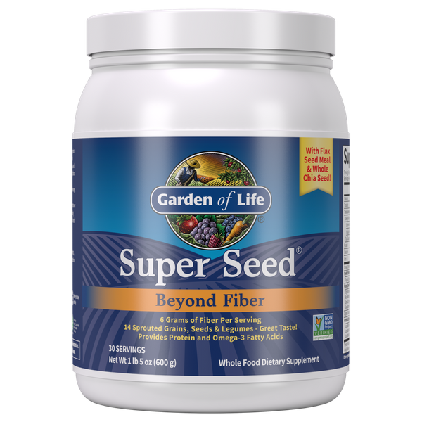 

Смесь из проросших семен, зерен и бобовых Super Seed Beyond Fiber Garden of Life 600 г (GOL001)