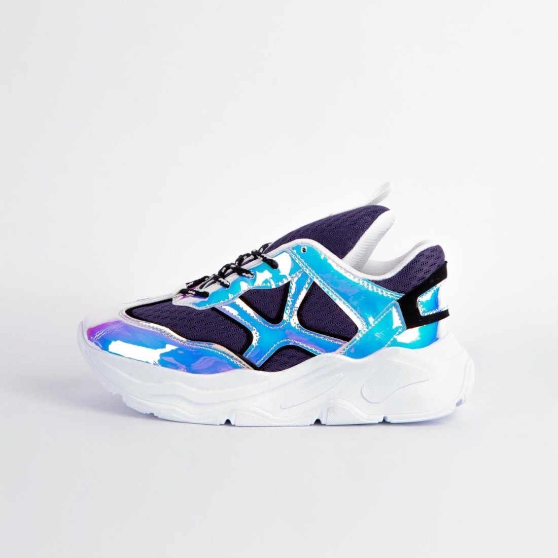 

Женские кроссовки Sofi&Mshoes Голограмма Синяя 36(22,5см-23см)