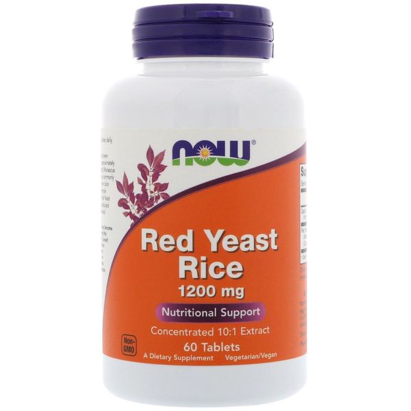 

Красный дрожжевой рис Red Yeast Rice Now Foods 1200 мг 60 таблеток (NF750)
