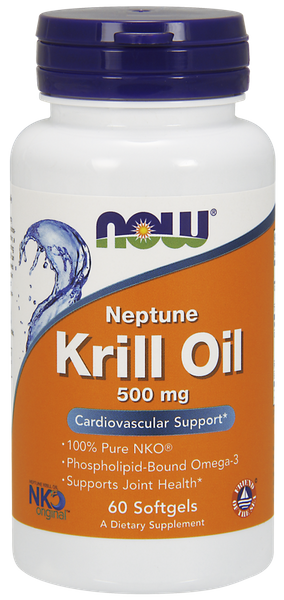 

Масло криля Krill Oil Neptune Now Foods 500 мг 60 капсул (NF509)