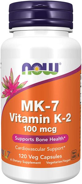 

Витамин К2 МК-7 Vitamin K2 Now Foods 100 мкг 120 капсул (NF738)