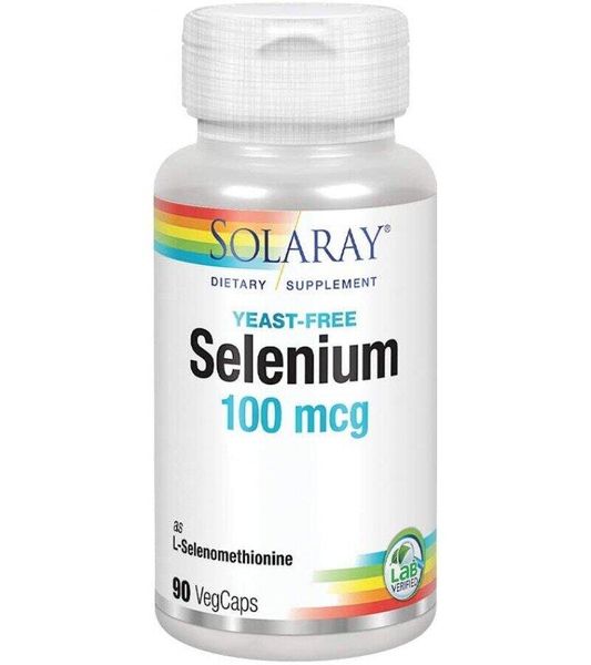 

Селен без дрожжей Yeast-Free Selenium Solaray 100 мкг 90 капсул (SR052)