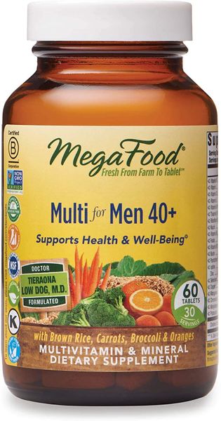 

Витамины для мужчин 40+ Multi for Men 40+ MegaFood 60 таблеток (MF072)