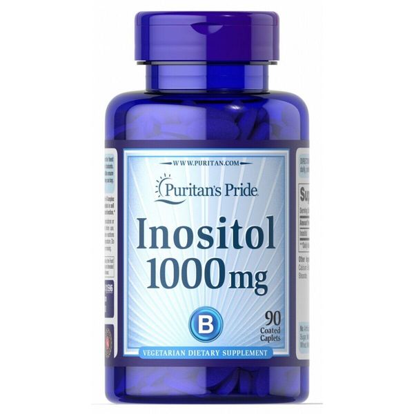 

Витамин B8 Инозитол Inositol Puritan's Pride 1000 мг 90 каплет (PP370)