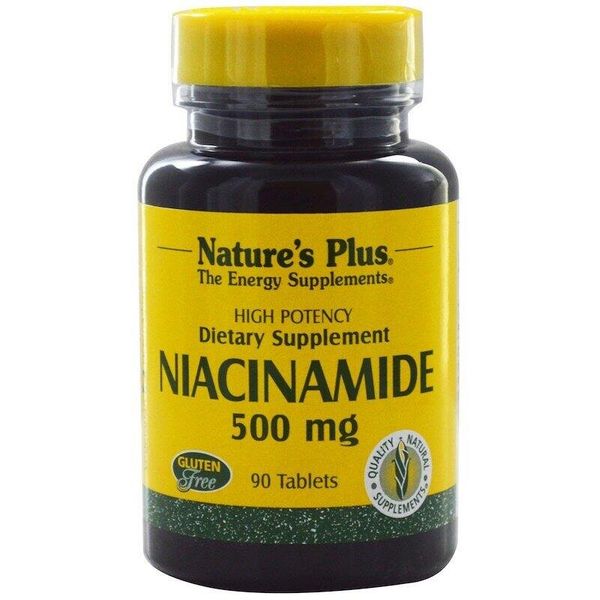 

Витамин В3 Ниацинамид Niacinamide Nature's Plus 500 мг 90 таблеток (NP036)