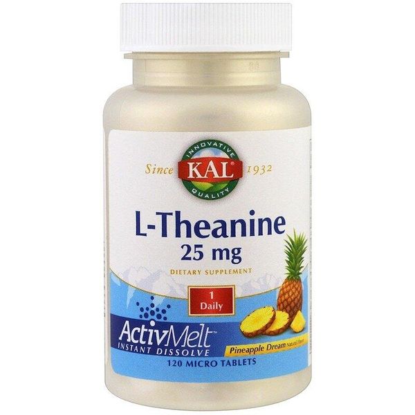 

L-теанин L-Theanine KAL ананас 25 мг 120 микро таблеток (KAL023)