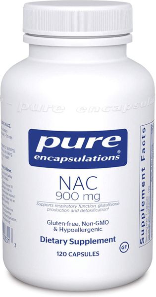 

Ацетилцистеин NAC NAC n-acetyl-l-cysteine Pure Encapsulations 900 мг 120 капсул (PE013)