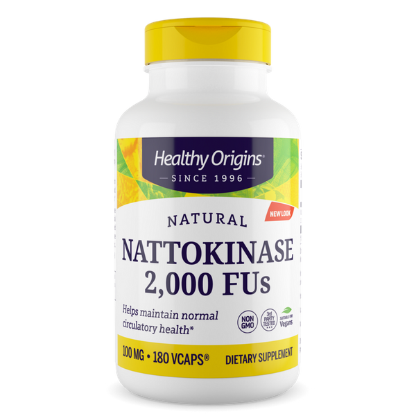 

Наттокиназа Nattokinase 2000 FU's Healthy Origins 100 мг 180 капсул (HO100)