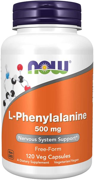 

Фенилаланин L-Phenylalanine Now Foods 500 мг 120 капсул (NF114)
