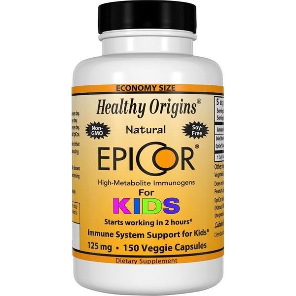 

Эпикор для детей EpiCor for Kids Healthy Origins 125 мг 150 капсул (HO116)