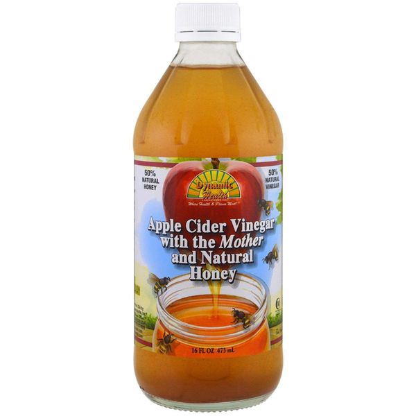 

Яблочный уксус сидровый с медом Apple Cider Vinegar With Mother & Honey Dynamic Health 473 мл (DNH011)