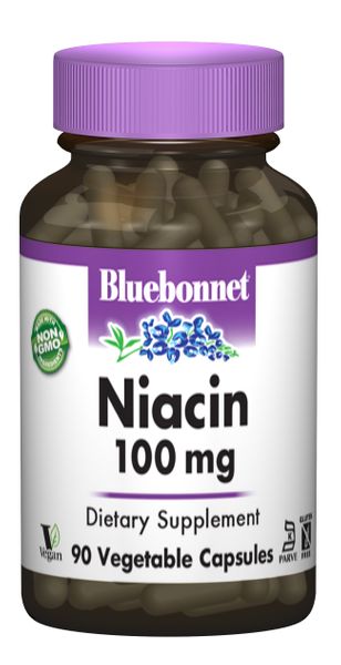 

Витамин B3 Ниацин Niacin Bluebonnet Nutrition 100мг 90 капсул (BB095)