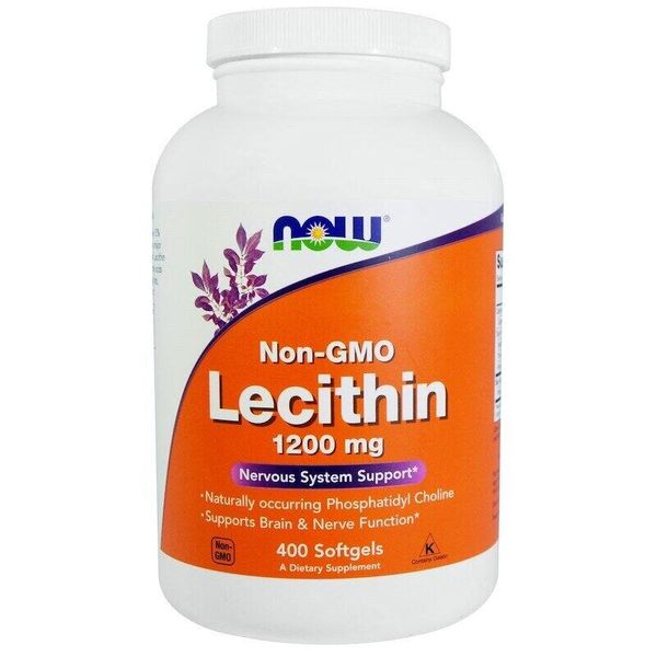 

Лецитин Lecithin Now Foods 1200 мг 400 капсул (NF453)