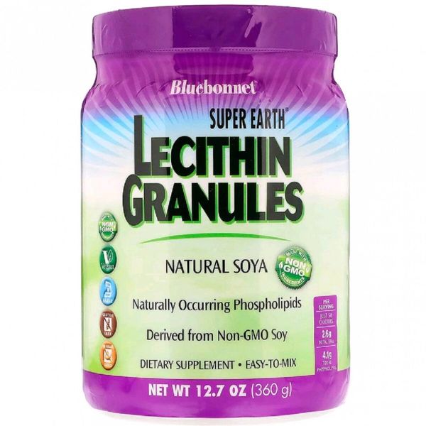 

Лецитин Lecithin Granules Bluebonnet Nutrition Super Earth гранули 360 г (BB133)