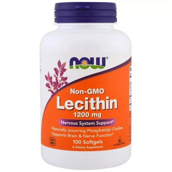 

Лецитин Lecithin Now Foods 1200 мг 100 капсул (NF449)