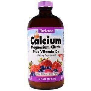 

Жидкий кальций цитрат магния + D3 Calcium Magnesium Citrate +D3 Bluebonnet Nutrition ягоды 472 мл (BB022)