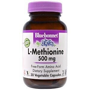 

L-метионин L-Methionine Bluebonnet Nutrition 500 мг 30 капсул (BB003)