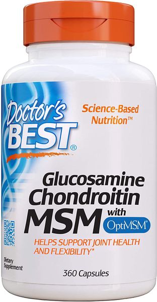 

Глюкозамин хондроитин Glucosamine Chondroitin MSM Doctor's Best 360 капсул (DB132)