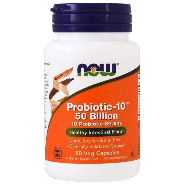

Пробиотик-10 Probiotic Now Foods 50 млрд КОЕ 50 капсул (NF569)