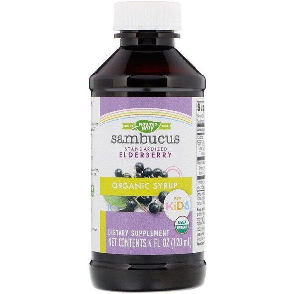 

Черная бузина для детей Sambucus for Kids Nature's Way сироп 120 мл (NW047)