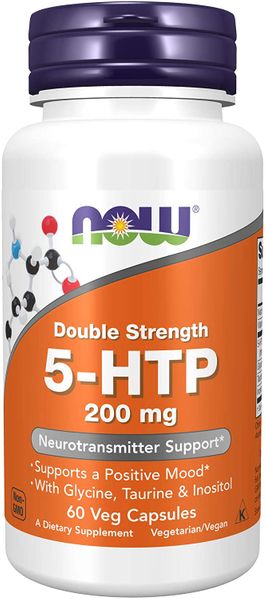 

5-НТР 5-гидрокси L-триптофан Now Foods 200 мг 60 капсул (NF075)
