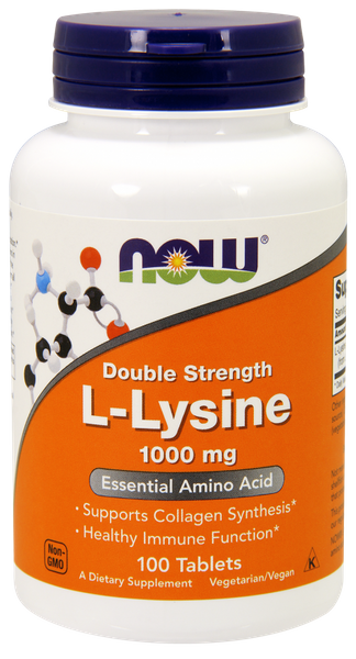 

L- лизин L-Lysine Now Foods 1000 мг 100 таблеток (NF092)