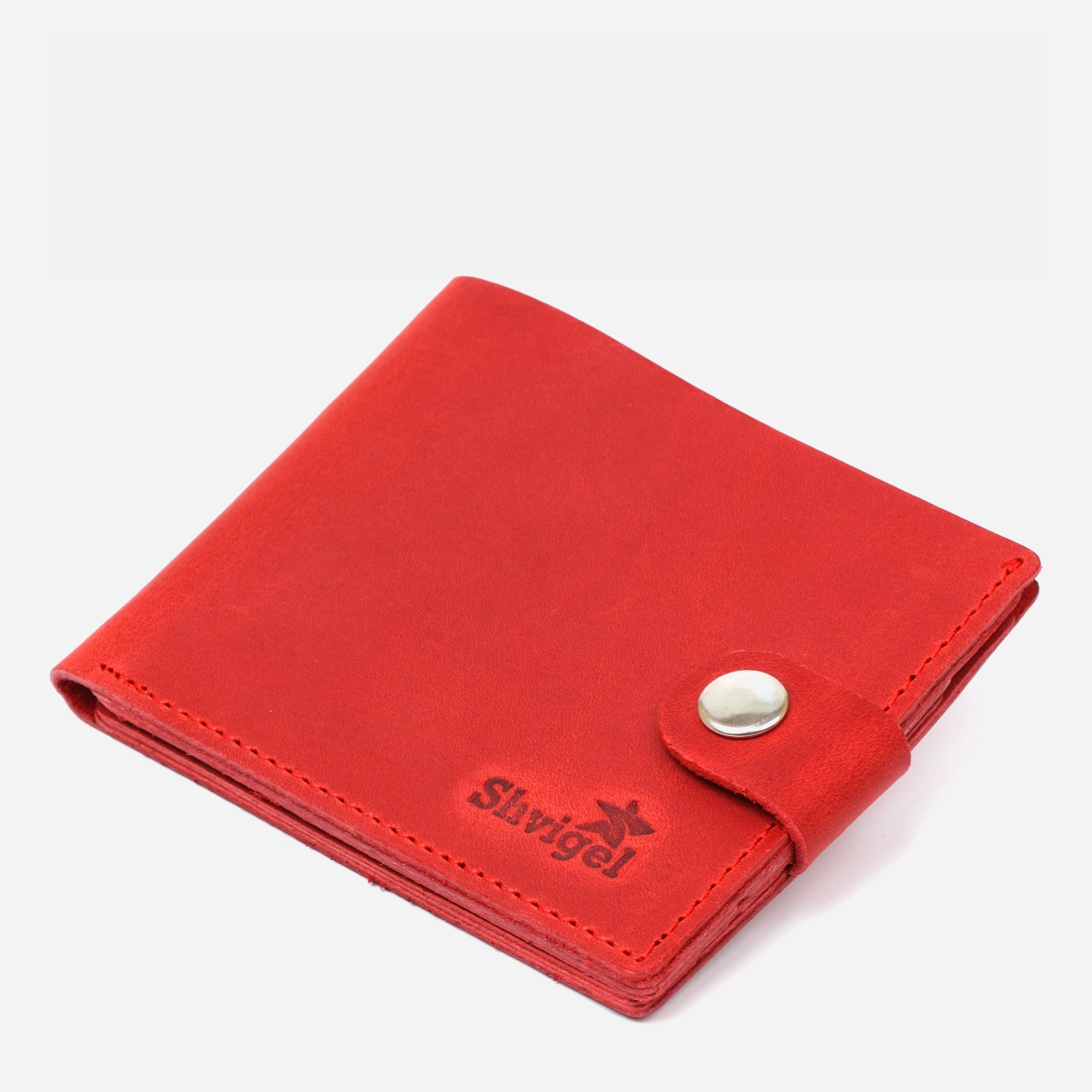 Акція на Шкіряний гаманець жіночий Shvigel leather-16455 Червоний від Rozetka