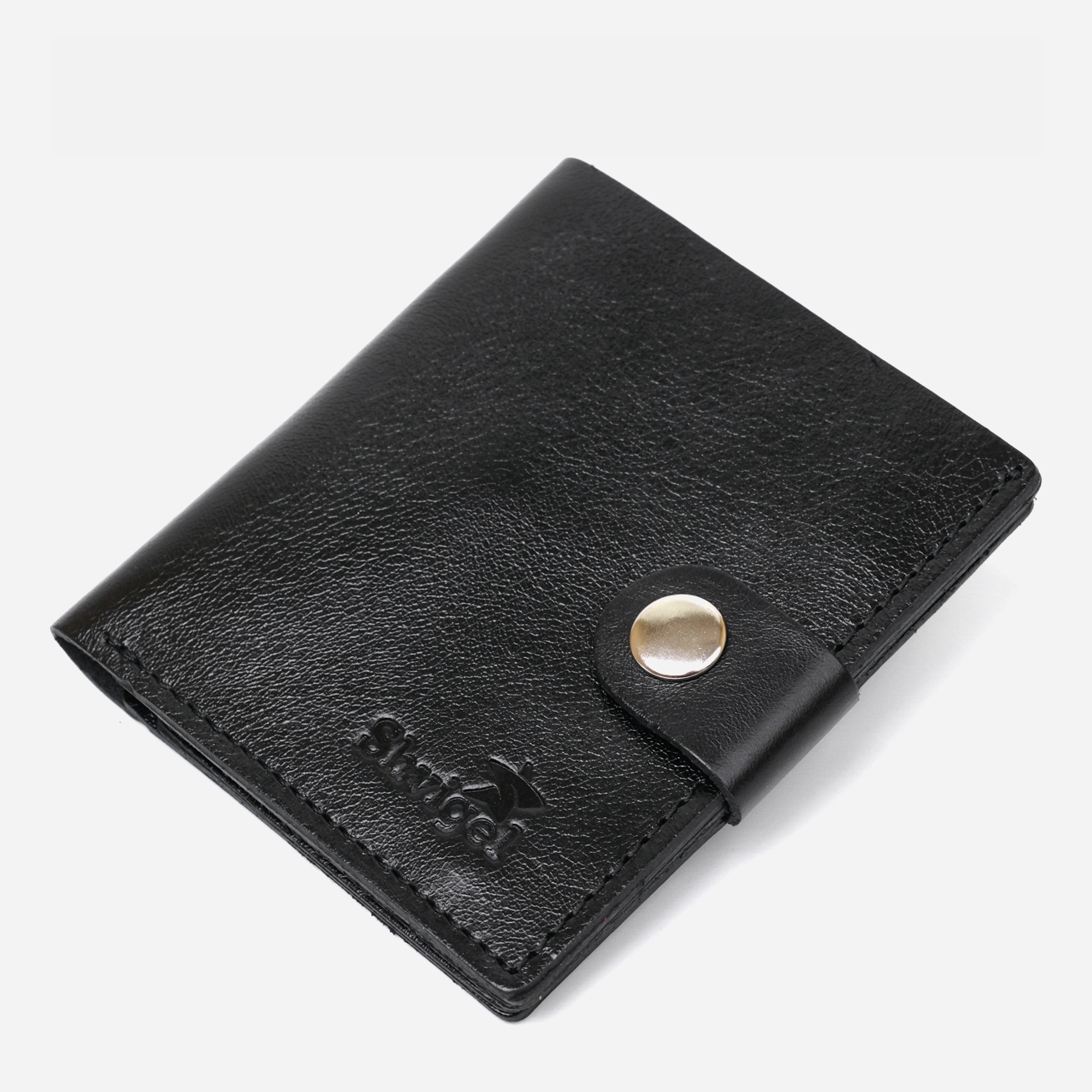 

Мужское портмоне кожаное Shvigel leather-16481 Черное